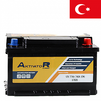 ���� ������������ AKTIVATOR Classic 6CT 77Ah R+ 740A EN 277x175x176